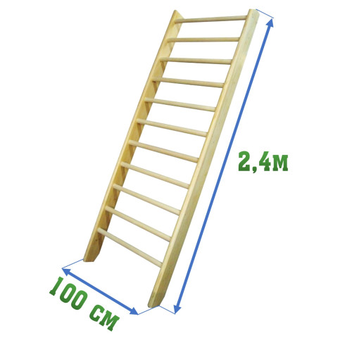 Стенка гимнастическая 2,4х1,0м (шведская)