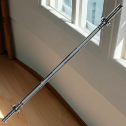 Гриф с гайками для штанги хромированный (d 25, RB-72T) 180см.