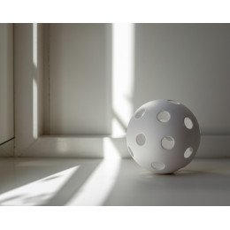 Мяч для флорбола белый